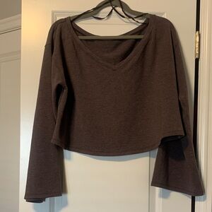 lululemon athletica Dark Brown Crop Top